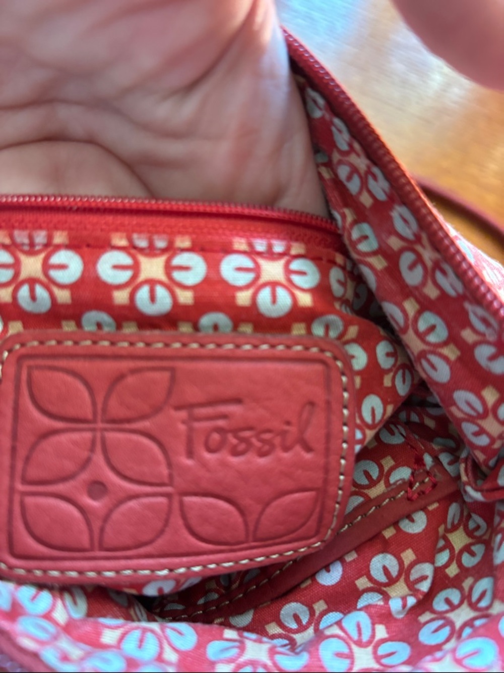 FOSSIL Shoulder purse. Small. Floral design. Cross body. - Picture 7 of 10